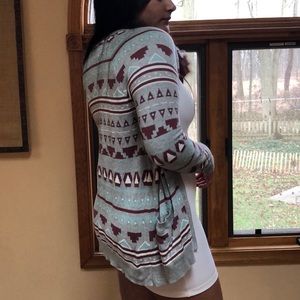 Gray Patterned All-Occasion Cardigan